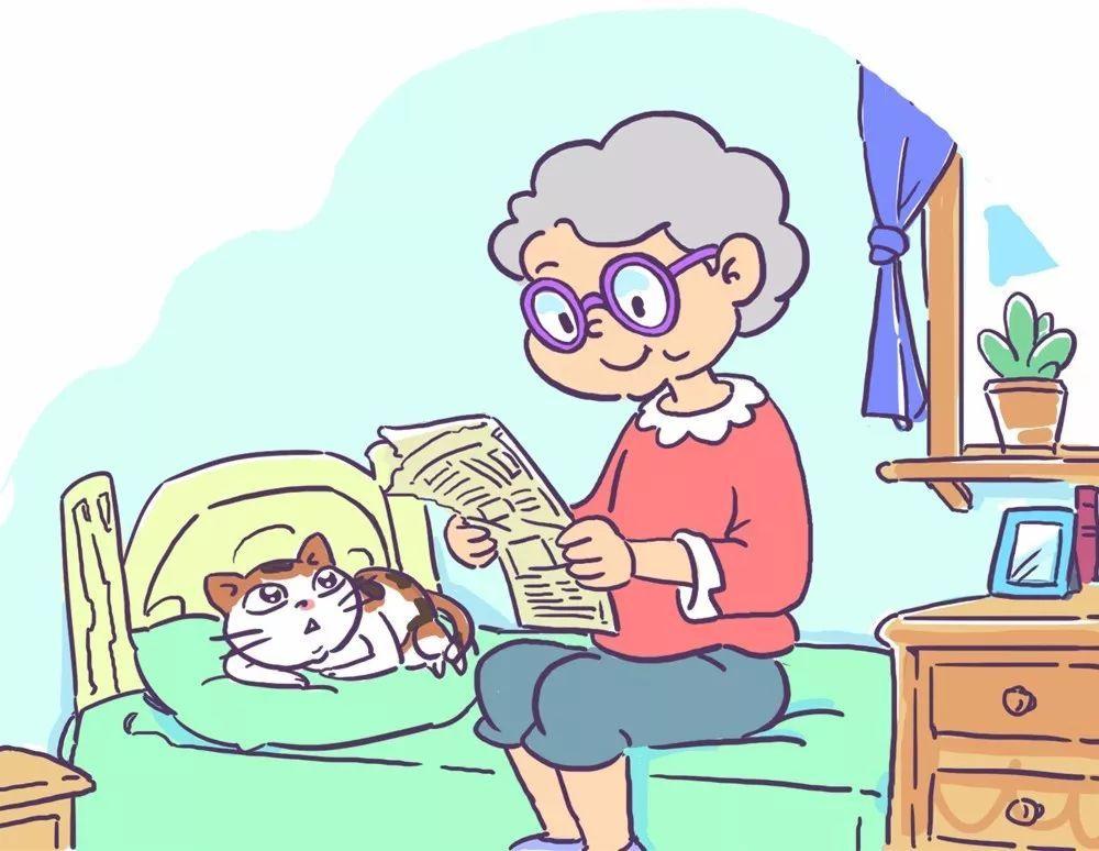 老奶奶和小花猫