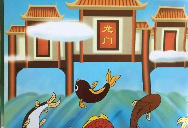 小鲤鱼跳龙门