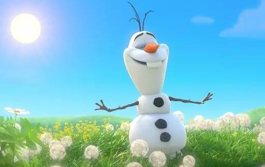 想到夏天去的雪人