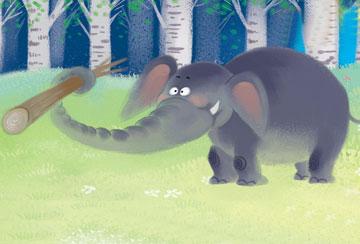 大象和他的长鼻子