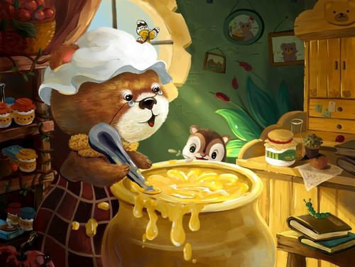 撒满月光的小木屋