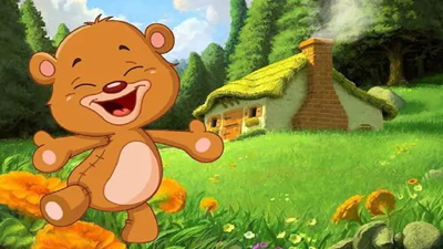 背着锅盖跳绳的熊