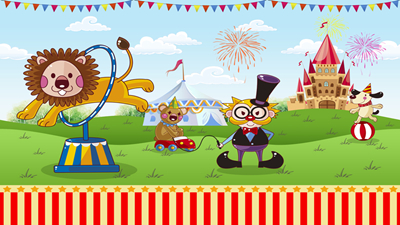 马戏场上的小黑熊