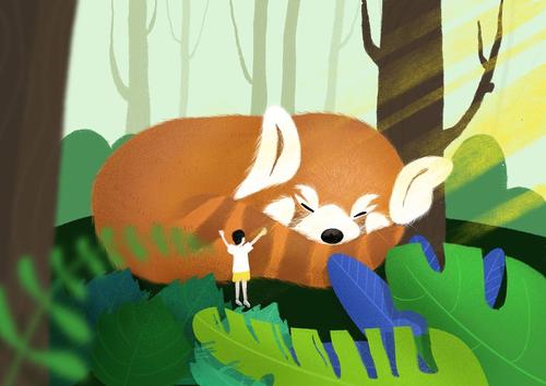 哥哥、我和森林里的猫