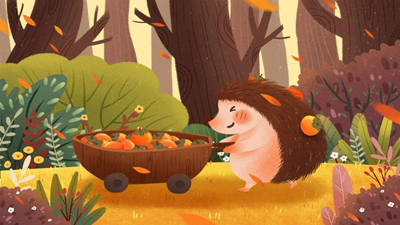 烤栗子和干蘑菇