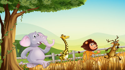 一束不同颜色的花