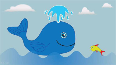 一条差点儿被小鲭鱼吃掉的鲸