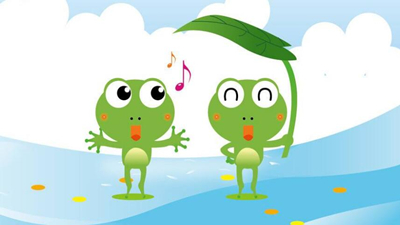 青蛙和树蛙雨林中的偶遇