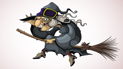 巫婆烟囱上的柴堆