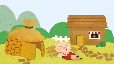 两只小猪盖房子