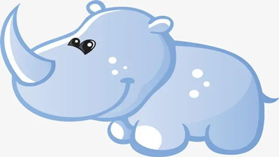 河马遇到淘气的小老鼠