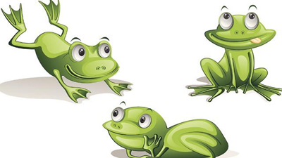 三只青蛙“呱呱呱”