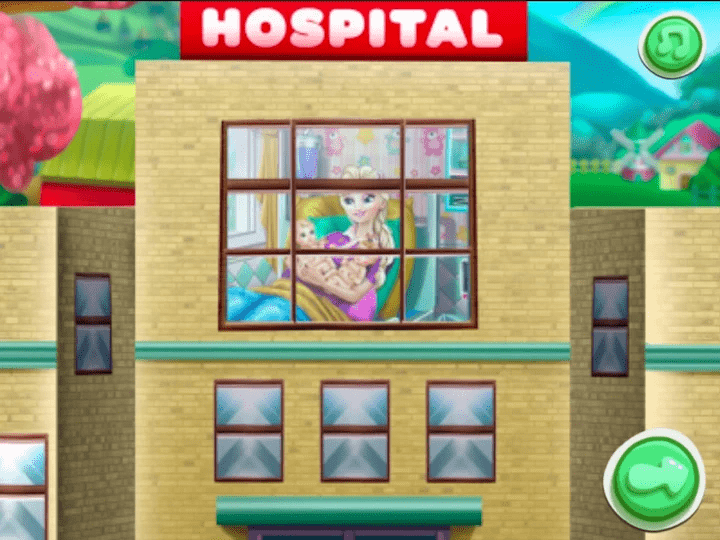 产科医生新生婴儿和妈妈的怀孕游戏