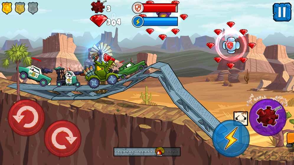 大卡车吃小汽车3无敌版