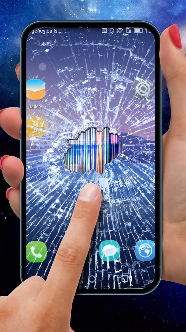 破碎的屏幕模拟