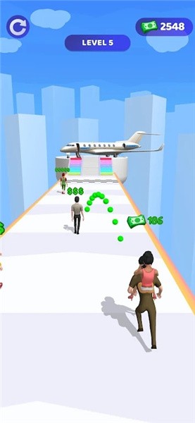 金钱挖掘者奔跑