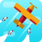 躲避导弹的飞机