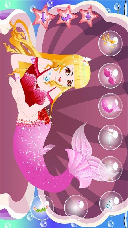 美人鱼公主沙滩装扮