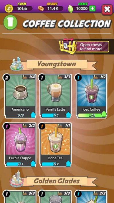 懒散的咖啡师大亨无限金币版