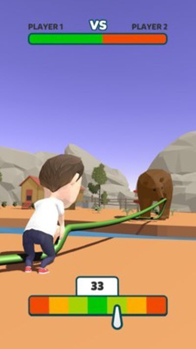 人与熊拔河游戏