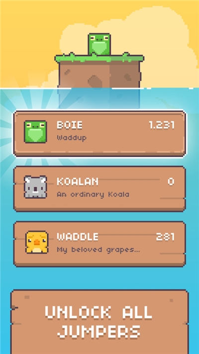 绿脸方块弹跳游戏