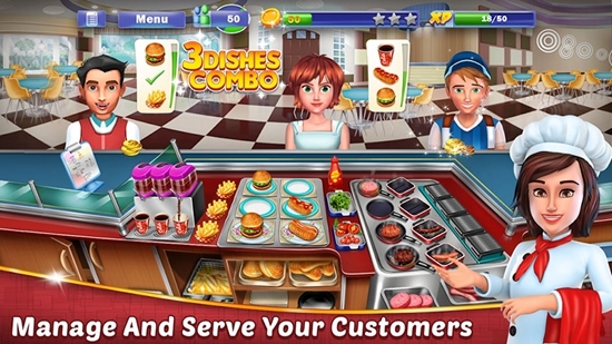 疯狂的餐厅厨房无限钻石金币