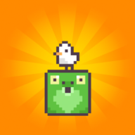 绿脸方块弹跳游戏
