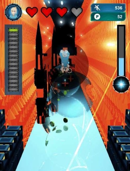 在黑暗中奔跑的女孩