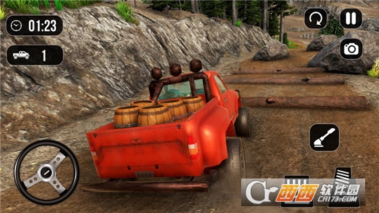 皮卡车越野驾驶