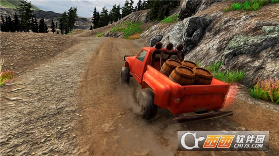 皮卡车越野驾驶