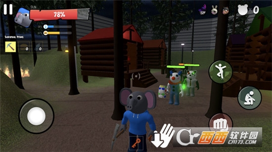 小猪大战警笛头