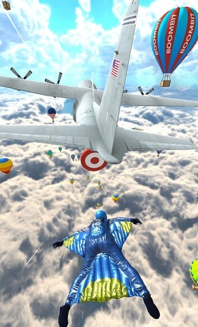 Base Jump Wing Suit Flying