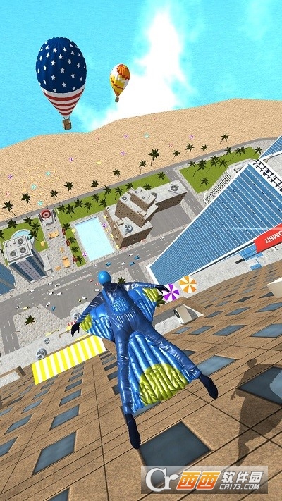 翼装飞行Base Jump Wing Suit Flying