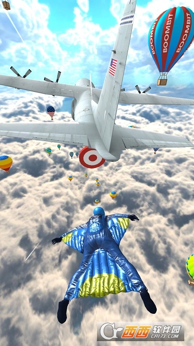 翼装飞行Base Jump Wing Suit Flying