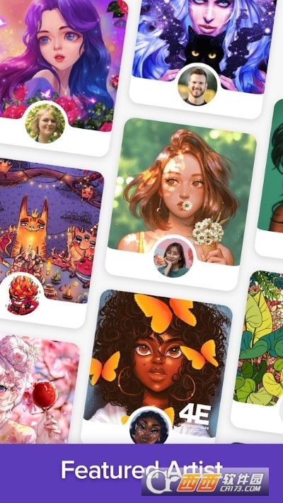 彩色风景按数字着色