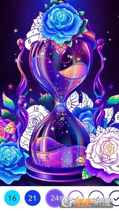 彩色风景按数字着色