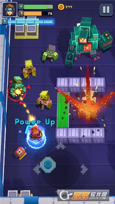 方块人大战僵尸手游