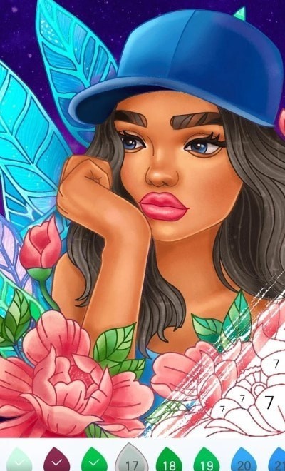 油漆颜色秘密花园填色