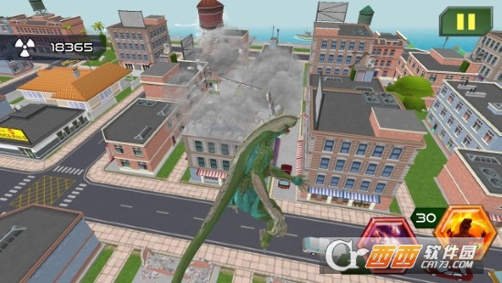 怪物进化击中并粉碎