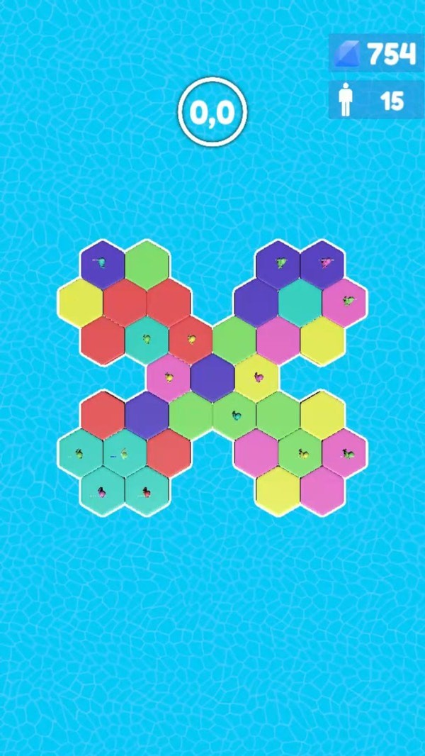 彩色人六边形淘汰赛