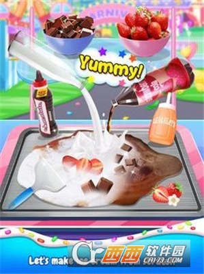 冷冻冰淇淋卷制作