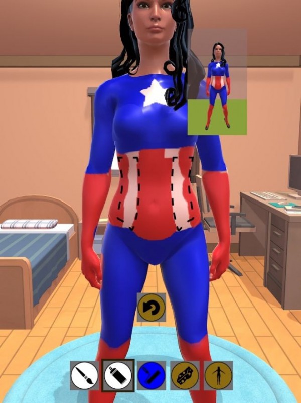 给我的身体上色