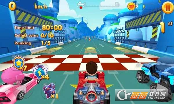 Paw Ryder Race(开心超人卡丁车无限金币版)