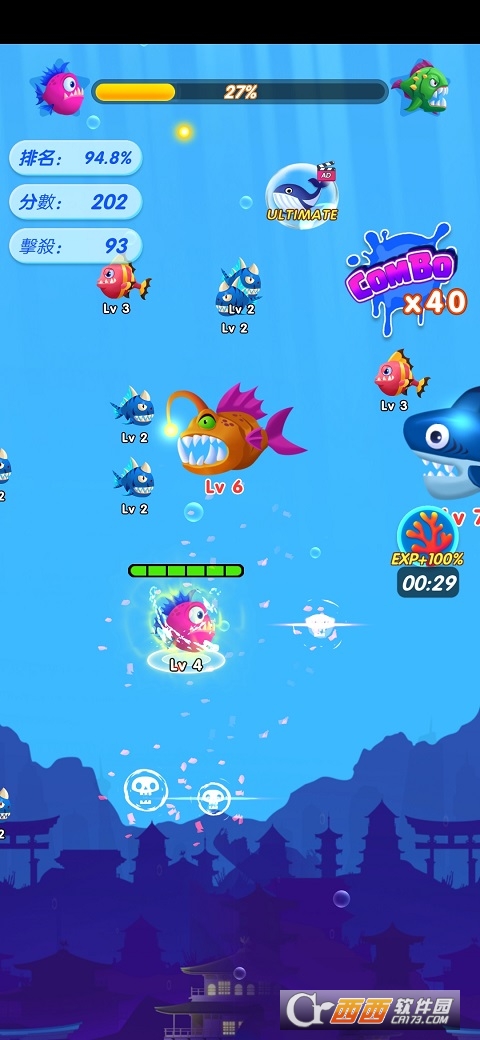 大鱼吃小鱼进化