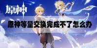 原神等量交换完成不了怎么办