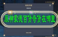 原神蒙德百货奇货在哪里
