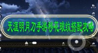 天涯明月刀手游移花琅纹搭配攻略