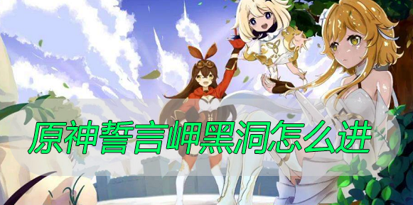 原神誓言岬黑洞怎么进