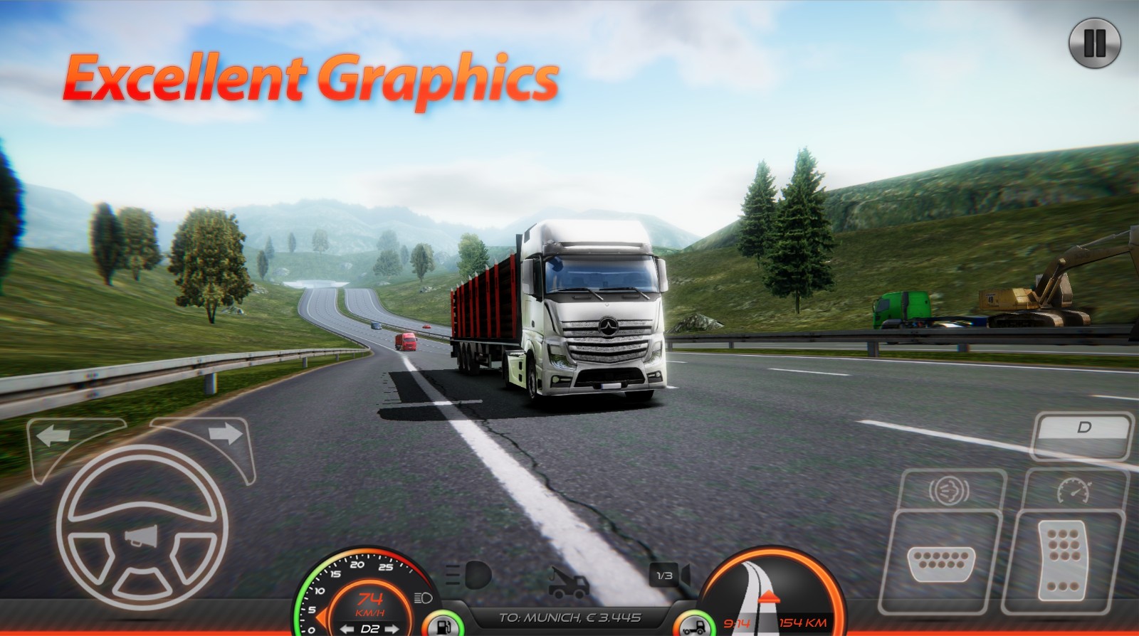 欧洲卡车模拟器2最新版(Truck Simulator : Europe 2)