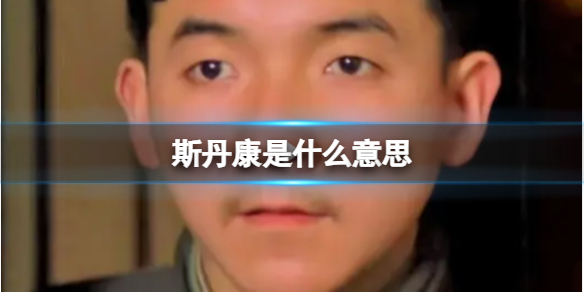 斯丹康是什么意思 斯丹康是什么意思网络用语